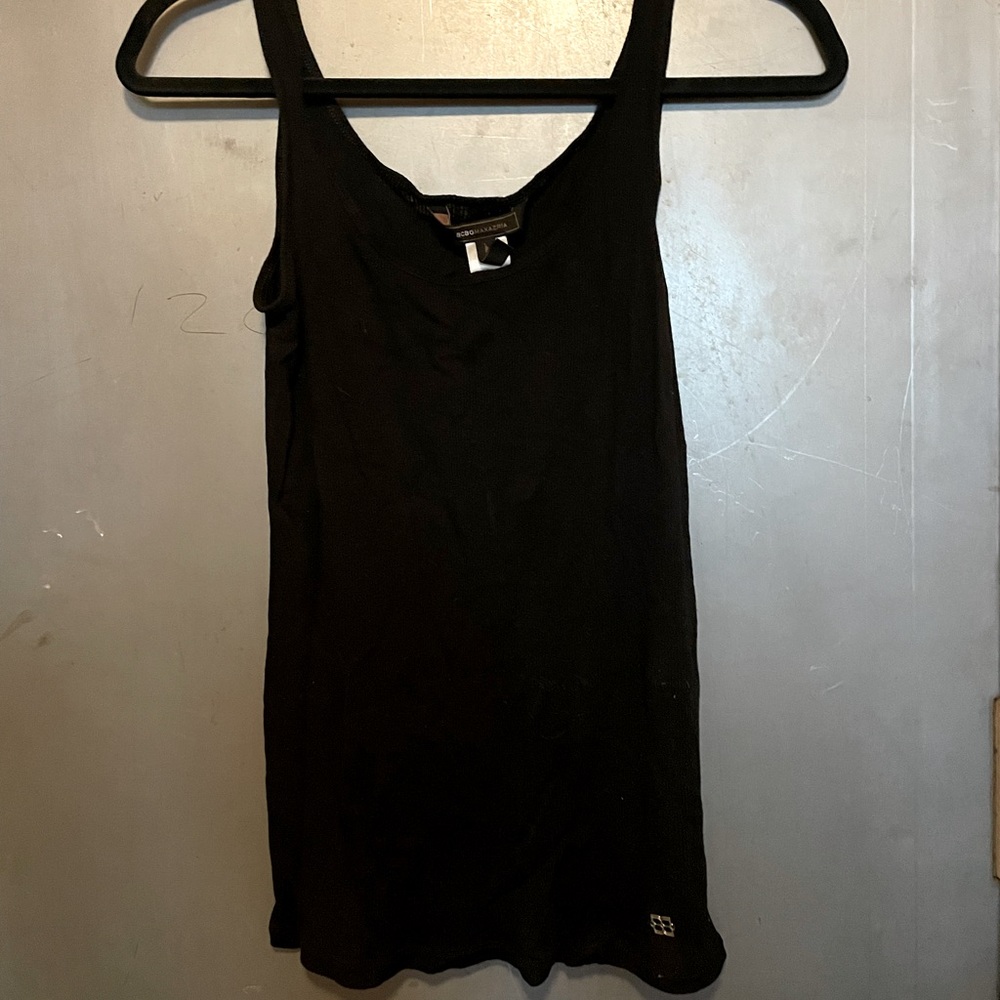 BCBG Black Ribbed Tank